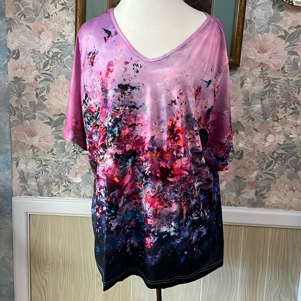 4XL Women's Abstract Top